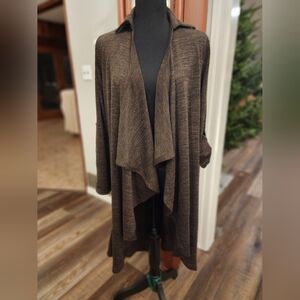 She + Sky cardigan, olive green, size small